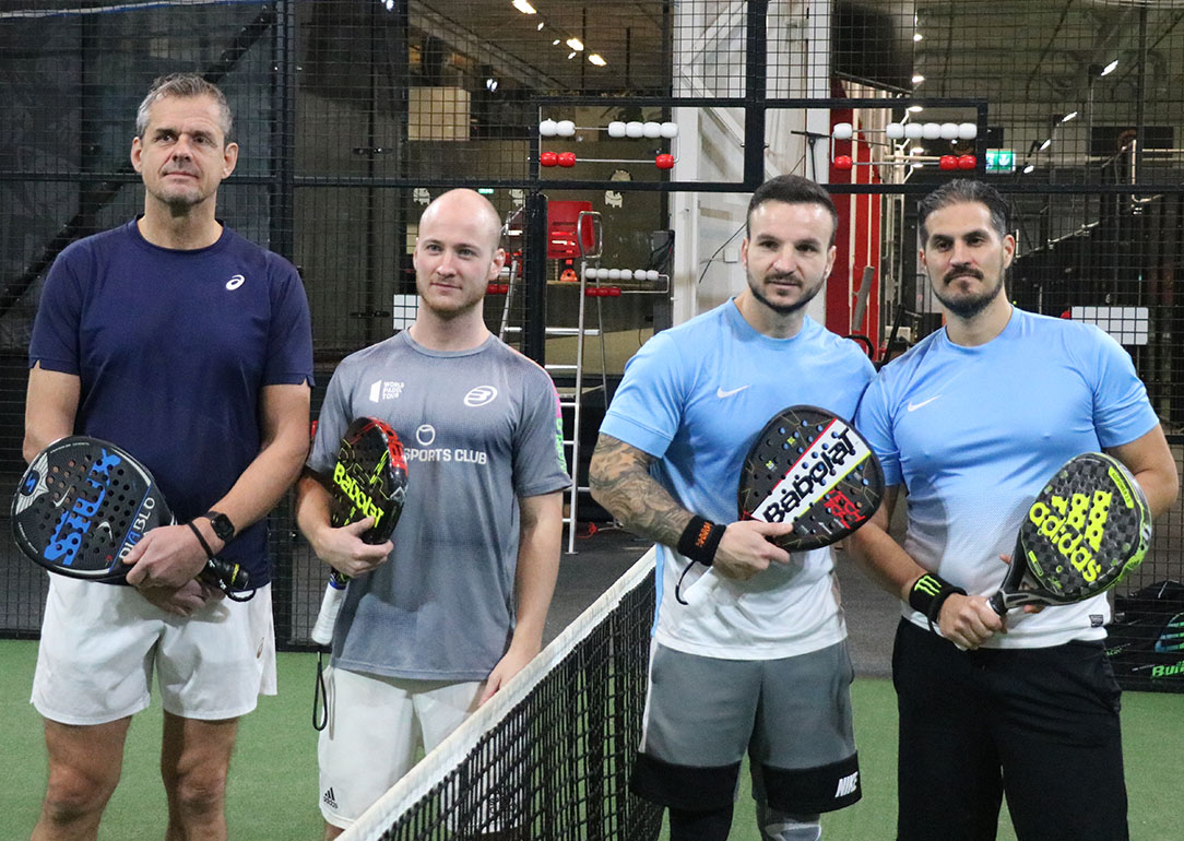 Finallagen, fr vänster: Allan Delac, Mikael Hansson, Eskilstuna, Sotiris Dede och Daniél Mendoza Malmö.