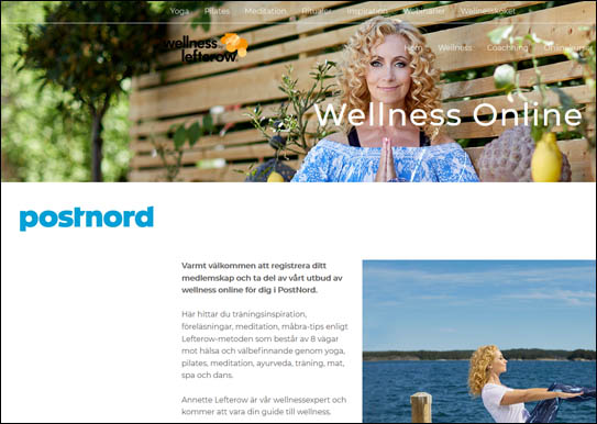 Bli medlem i wellness online - en digital hälsoplattform